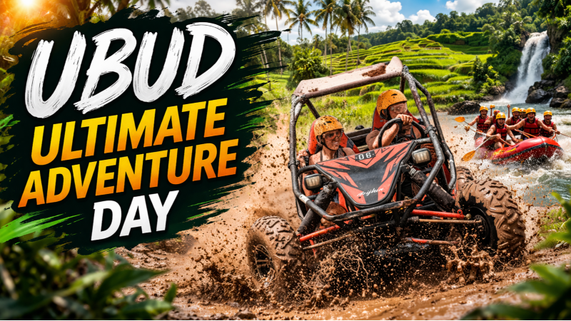 Ubud UTV Buggy, Rafting & Rice Terrace Experience