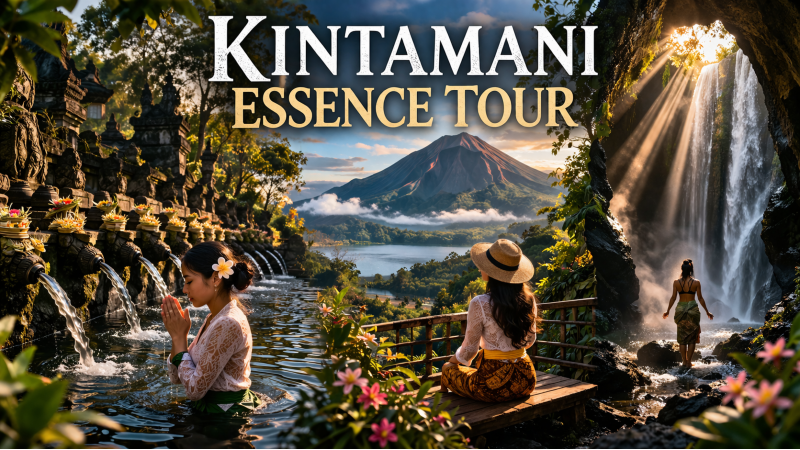 Kintamani Sacred Temple, Volcano View & Hidden Waterfall Escape